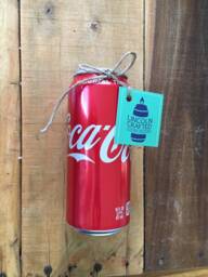 Coca Cola Can Candle - Handmade, Soy Wax, Upcycled Decor - thumbnail 1