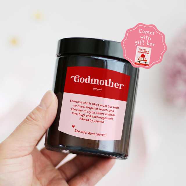 Birthday Gift For Godmother Godmum - Christmas Candle Auntie Sister Mother's Day From Niece Nephew - image 1