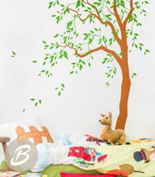 White Tree Decal Large Nursery Tree Vinyl Wall Art Wall Mural Sticker Kids Room Decor Nature Tattoo Am041 - thumbnail 3