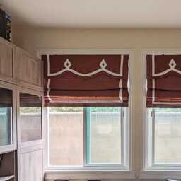 85 Colors Custom Roman Shades With Valance, Shade With Chain System, Window Blind, Window Treatment, Cotton Blend Roman Blind Border Trim - thumbnail 2
