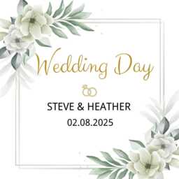 Wedding Day Candle Gift For Couple, Candle, Bride & Groom Gift, Mr Mrs Keepsake, Name & Date Gift, Favours - thumbnail 2