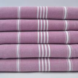 "Bed Rug, Turkish Blanket, Striped Blanket, Violet Color Blanket, Turkish Throw, 65""x91" - thumbnail 3
