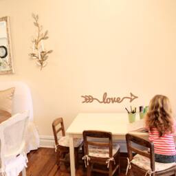 Love Arrow Quote Vinyl Wall Decal - Modern Script Design - thumbnail 3