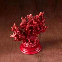 Decorative Red Coral Sculpture Beachy Home Office Decor, Aquarium & Bookshelf Decoration Item - thumbnail 2
