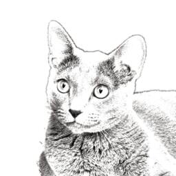 Russian Blue - Wooden Stand For Candles/Pens With The Image Of A Cat New Collection - thumbnail 2