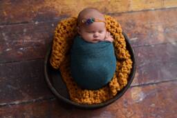 Chunky Mustard Yellow Baby Blanket Newborn Photography Prop