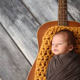 Chunky Mustard Yellow Baby Blanket Newborn Photography Prop - thumbnail 3
