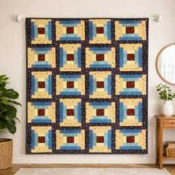 Morning Sunshine Quilt Pattern - Bright Star Patchwork Throw - PDF Download - thumbnail 2