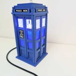 Dr Who Tardis Night Light, 3D Printed Police Box Lamp - Usb Powered 3 Colours - thumbnail 2