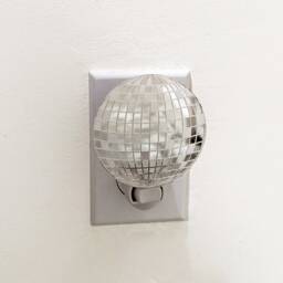 Disco Ball Mirrored Acrylic Night Light - thumbnail 3