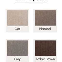 Agnor Linen Cotton Blackout Curtain With Herringbone Pattern, 4 Colors, Room Darkening Thermal For Bedroom & Livingroom, 1Pc - thumbnail 2