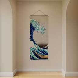 Great Wave Off Kanagawa Tapestry - Wall Hanging Unique Art - thumbnail 2