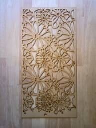 Floral Mushroom Radiator Cabinet Screen Laser Cut Mdf Panel Wall Art 0013 - thumbnail 1