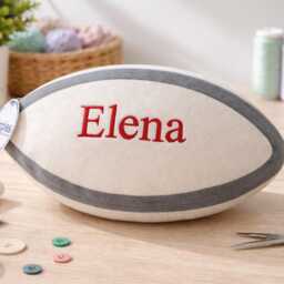 Personalised Plush Rugby Ball/First Gift - thumbnail 3