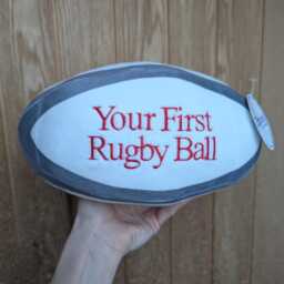 Personalised Plush Rugby Ball/First Gift - thumbnail 2