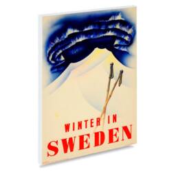 Reprint Of The Vintage Travel Poster - Winter in Sweden - thumbnail 2