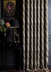 Curtains Panel Striped Patterned Fabric Luxury Bedroom Living Room Gray Custom Size Drape - thumbnail 1