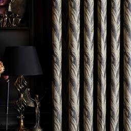 Curtains Panel Striped Patterned Fabric Luxury Bedroom Living Room Gray Custom Size Drape - thumbnail 4