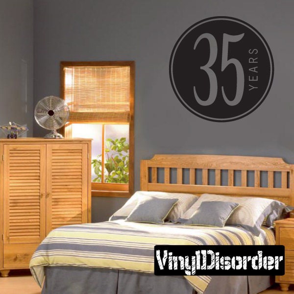 35 Years Celebrations - Vinyl Wall Decal Quotes Sticker Ce03935Yrsviiiet - image 1