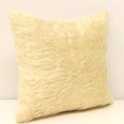 Handmade Turkish Kilim Pillow Cover, Wool & Cotton - 12x12 Inch - thumbnail 2