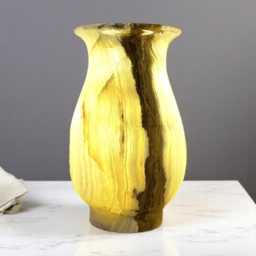 Designer Onyx Lamp - Unique Stone in Artistic Design. Luxury Christmas Decor - thumbnail 4