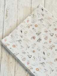 Alphabet Wedge Changing Mat, Alphabet Animal Changing Mat, A-Z Baby Change Anti Roll Mat - thumbnail 1