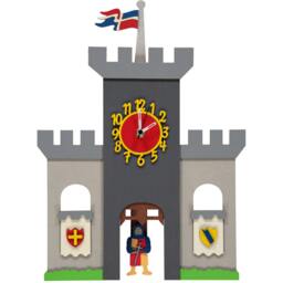 Knights Castle Personalised Wooden Pendulum Children's Clock - thumbnail 2