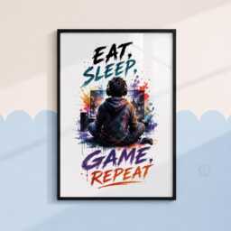 Boys Gaming Wall Art - Boy Bedroom Decor, Gift, Teen Room Poster Print - thumbnail 3