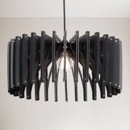 Wood Pendant Lamp Mid-Century Modern Chandelier, Kitchen Island Lighting - thumbnail 3