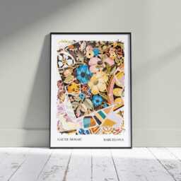 Antonio Gaudi Tiles Art Print Spanish Ceramic Pattern Wall Decor - thumbnail 3