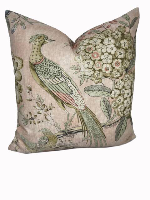 Thibaut Villeneuve Anna French Manor Collection Blush Double Sided Cushion Cover Pillow Cover - image 1