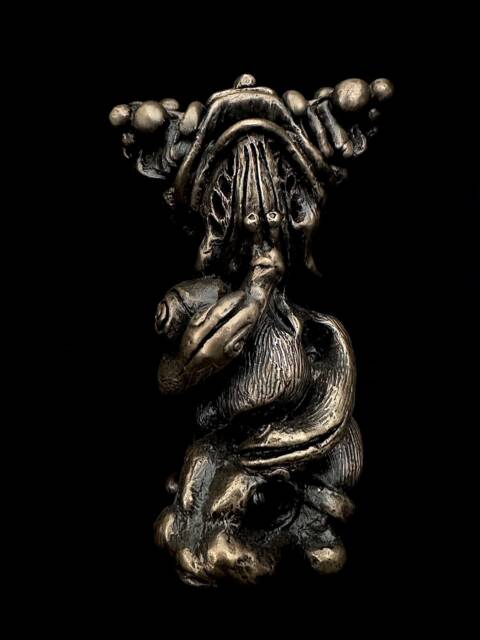 "Bronze Fairy Sculpture, Shamanic Fantasy Art, " - image 1
