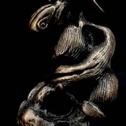"Bronze Fairy Sculpture, Shamanic Fantasy Art, " - thumbnail 4