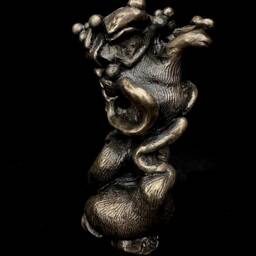 "Bronze Fairy Sculpture, Shamanic Fantasy Art, " - thumbnail 3