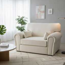 The Sapphire Cuddle Chair - Uk-Made Upholstered in Faux Leather - thumbnail 2