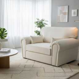 The Sapphire Cuddle Chair - Uk-Made Upholstered in Faux Leather - thumbnail 3