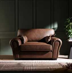 The Sapphire Cuddle Chair - Uk-Made Upholstered in Faux Leather