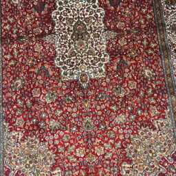 6x4 Feet. Handmade Kashmir Gi Tagged Silk Carpet - thumbnail 2