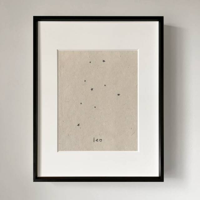 Leo Constellation Art Print, Wall Art, Home Decor, Zodiac - image 1