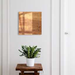 Wooden Texture Wall Mounted Key Cabinet, Brown Industrial Box, Rustic Textures, For Lovers Of Nature & Warm Interiors