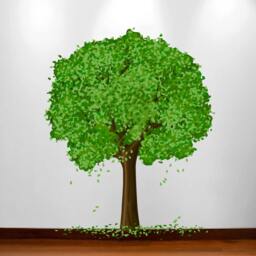 Large Nursery Tree Wall Blossom Leaf Decal Fruit Season Sticker Girl Art Decor #1179 - thumbnail 3