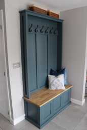 Shaker Style Solid Oak Seat Coat Storage Bench With Drawers Hallway Mudroom Settle