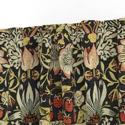 Morris Inspired Curtain Panel - Victorian Birds Arts & Crafts Custom Strawberry Thief Soft By Peacoquettedesigns - thumbnail 3