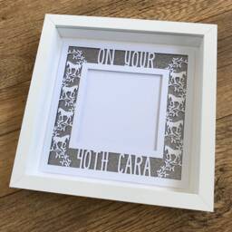 Personalised Horse Papercut Birthday Photo Frame For 18Th, 21st, 30Th, 40Th, 50Th, 60Th, 70Th, 80Th - thumbnail 1