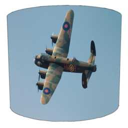 Avro Lancaster Bomber Military Aircraft Drum Lampshade For Ceiling Light Pendants Or Table Lamp Bases - thumbnail 2