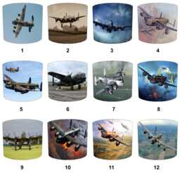 Avro Lancaster Bomber Lampshades For Ceiling Light Shades Pendants Or Table Lamp Shades, Military Aircraft Airplane