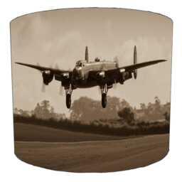 Avro Lancaster Bomber Military Aircraft Drum Lampshade For Ceiling Light Pendants Or Table Lamp Bases - thumbnail 3