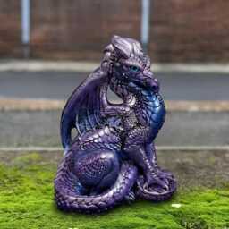 Handmade Concrete Dragon Statue Cement Wild Animal Figurine Outdoor Fantasy Sculpture Stone Ornament Garden Lawn Art - thumbnail 3