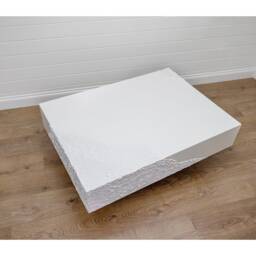 Art Deco Large Coffee Table White - thumbnail 2