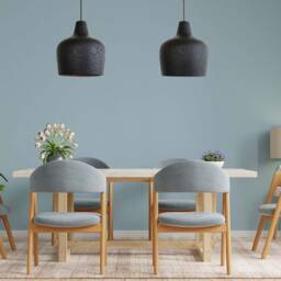Black Wood Chandelier Lighting, Large Pendant Light Rustic For Kitchen Island, Scandinavian Lamp - thumbnail 3